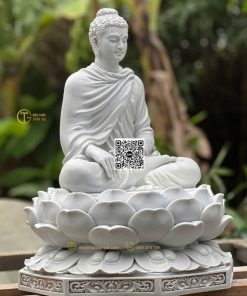 Tượng Phật Bổn Sư Ấn Địa Xúc Nhựa Composite 50cm