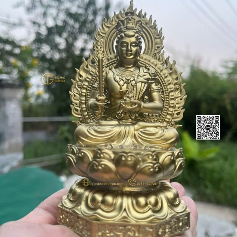 Tượng Phật Hư Không Tạng Bồ Tát Để Xe Hơi