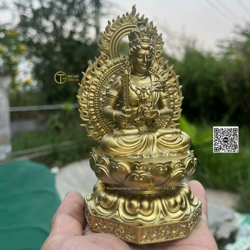 Tượng Phật Hư Không Tạng Bồ Tát Để Xe Hơi