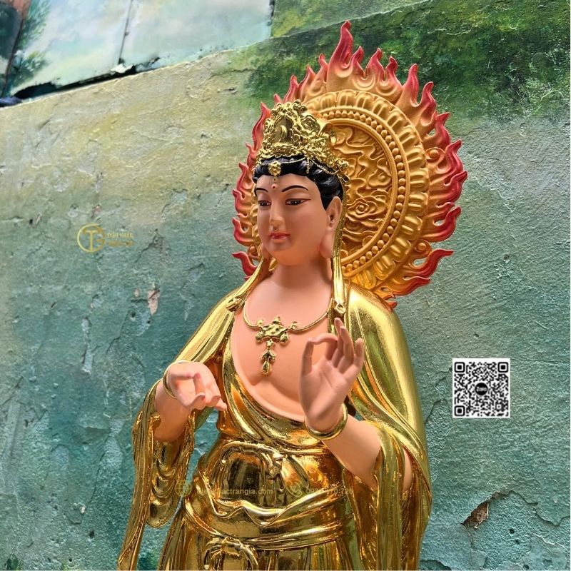 Tượng Nguyệt Quang Biến Chiếu Bồ Tát 101cm